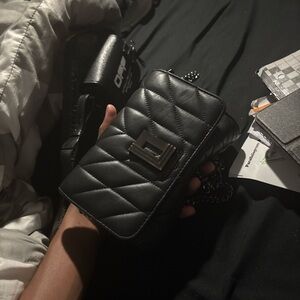 Elegant Black Quilted Bag